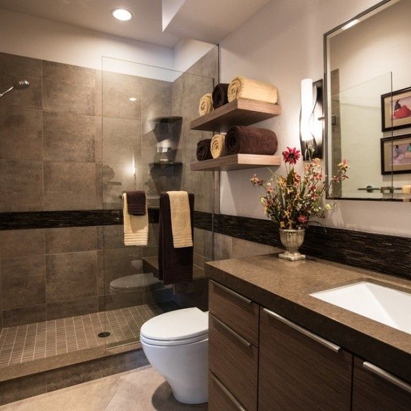 Featured image of post Bathroom Decor Ideas Brown Tile