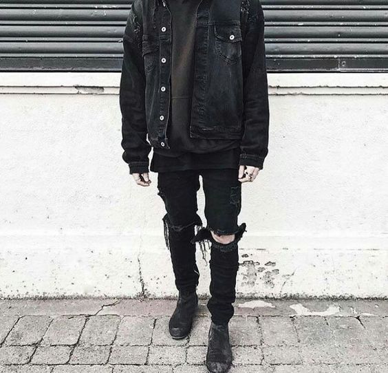 Featured image of post Black Grunge Outfits Male