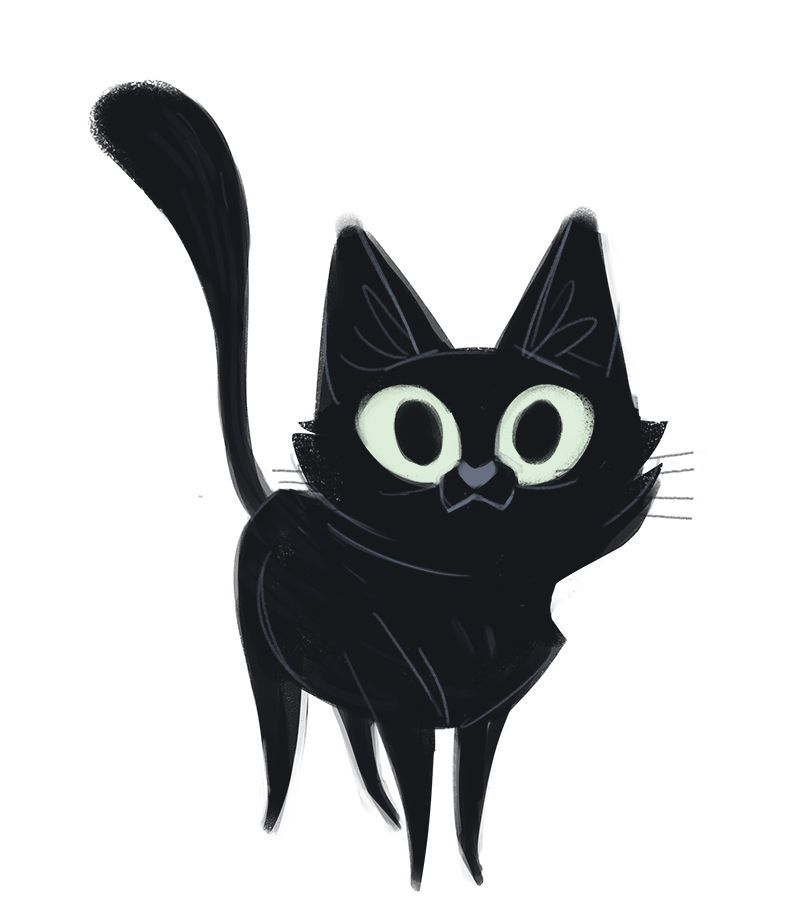 Featured image of post Black Kitten Cartoon Drawing