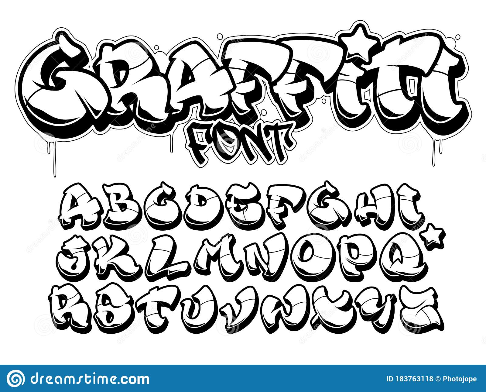 Featured image of post Bubble Letter Bubble Graffiti Font