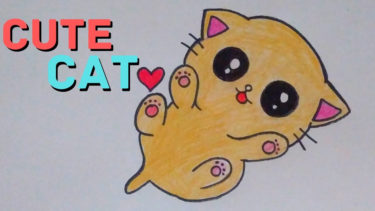 Featured image of post Cartoon Baby Kitten Drawing