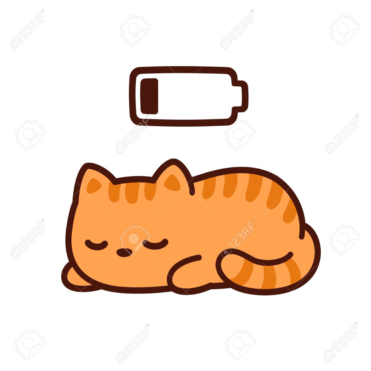 Featured image of post Cartoon Sleeping Kitten Drawing