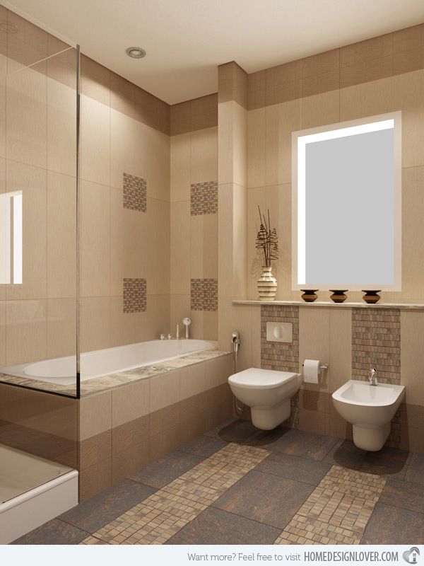 Featured image of post Cream And Brown Bathroom Tile Ideas