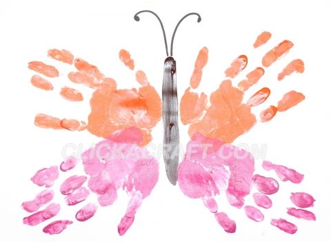 Featured image of post Handprint Butterfly For Kids