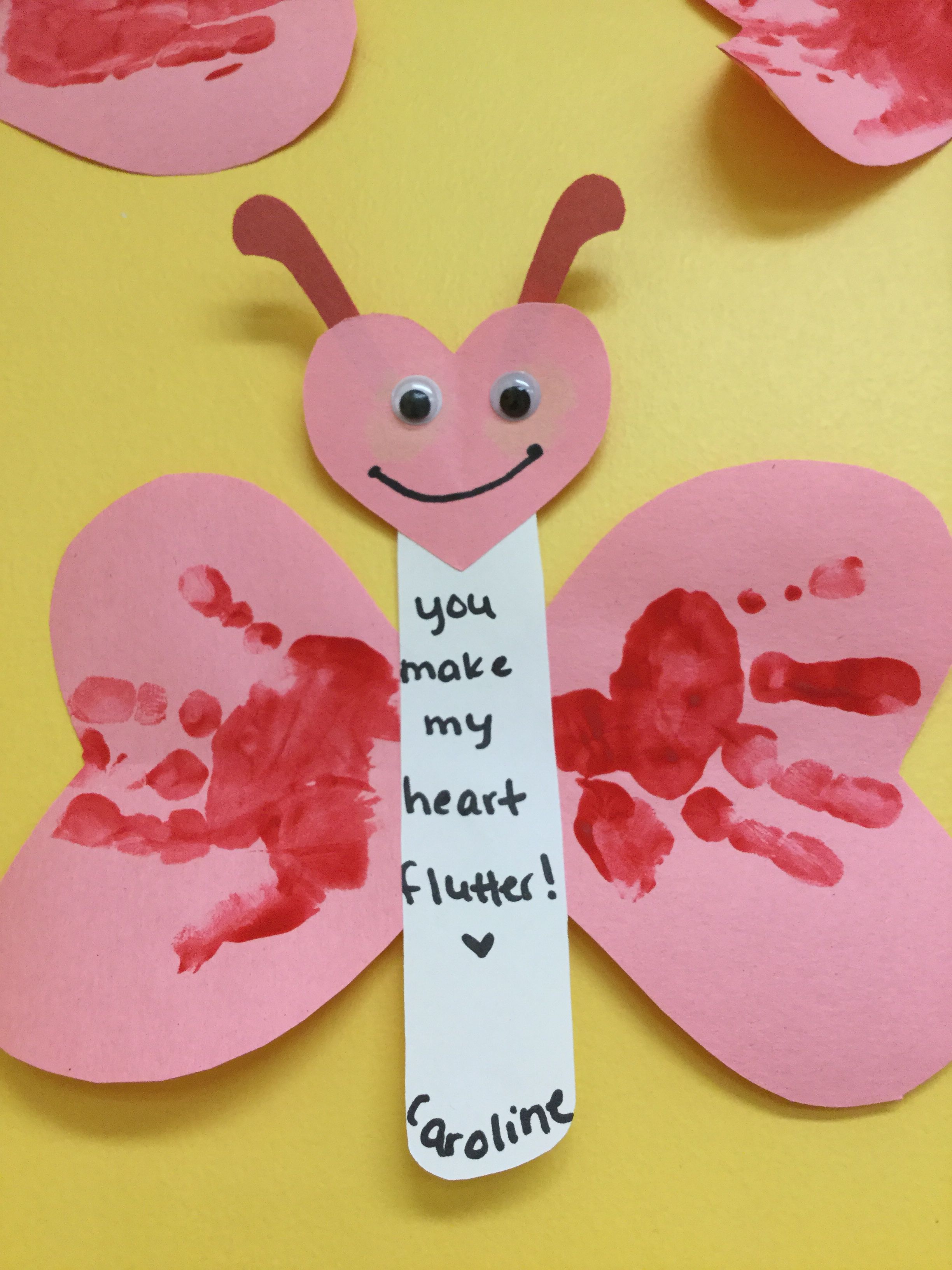 Featured image of post Handprint Butterfly Valentine