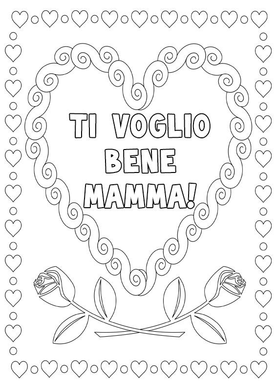 Featured image of post Immagini Festa Della Mamma Da Colorare