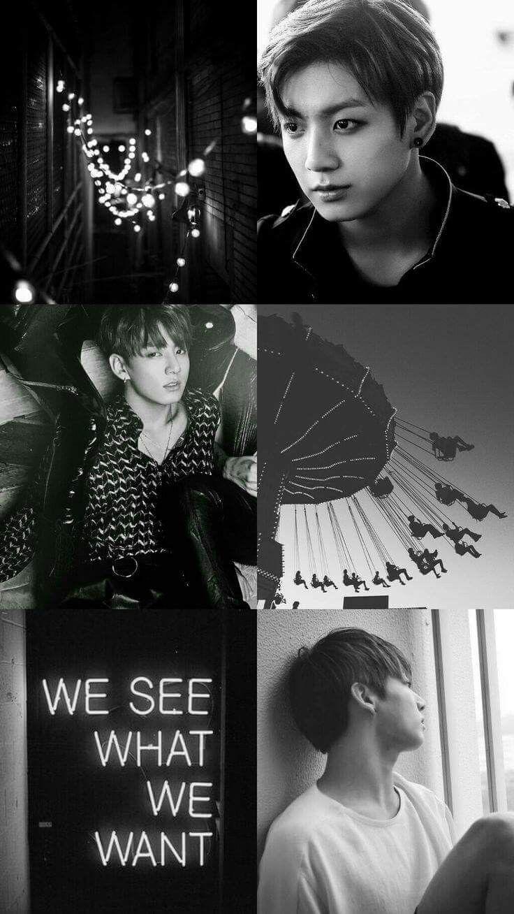 Featured image of post Jungkook Black And White Aesthetic Wallpaper