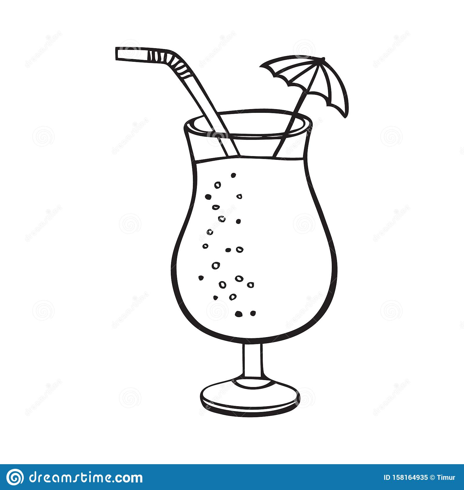 Featured image of post Summer Cocktail Clipart Black And White