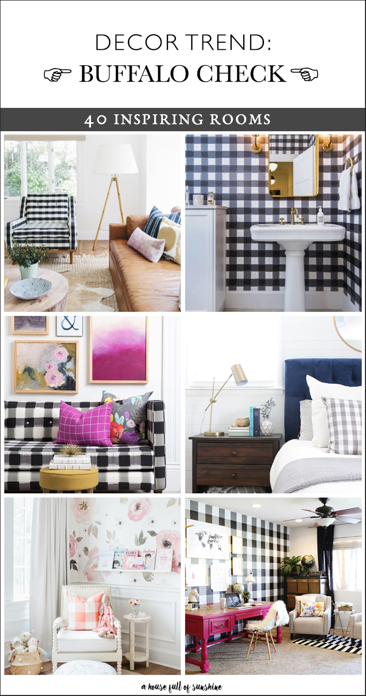 images What Colors Go With Black And White Buffalo Check white year round home decor ideas