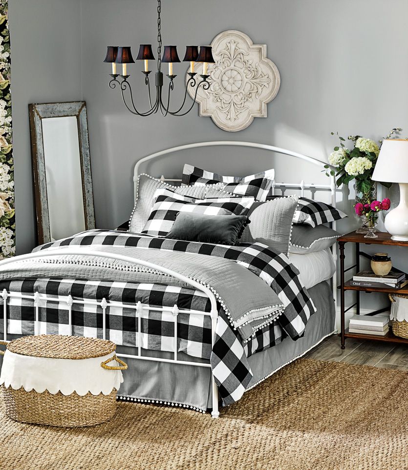 picture What Colors Go With Black And White Buffalo Plaid buffalo check bedroom remodel bedroom