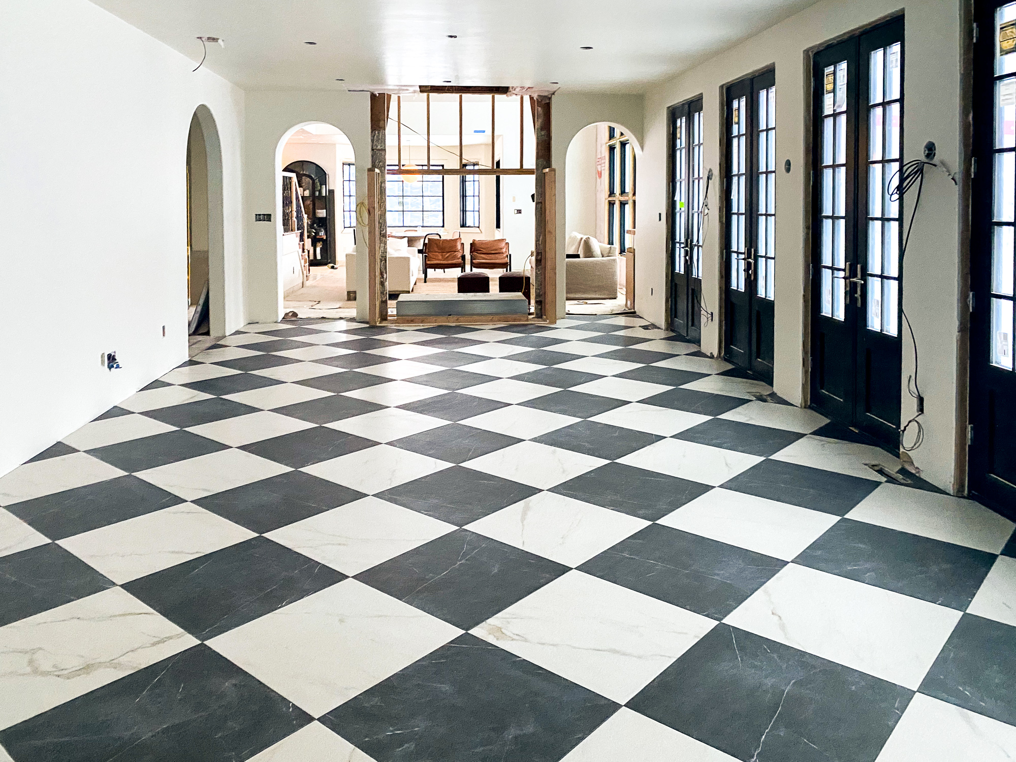 images What Colors Go With Black And White Checkered Floor black white vinyl flooring