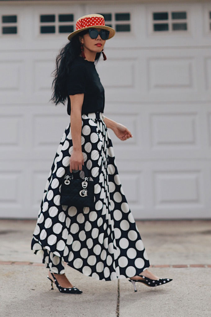 pics What Colors Go With Black And White Polka Dots style advisor
