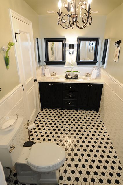 pics What Colors Go With Black And White Tile Bathroom white bathroom interior design