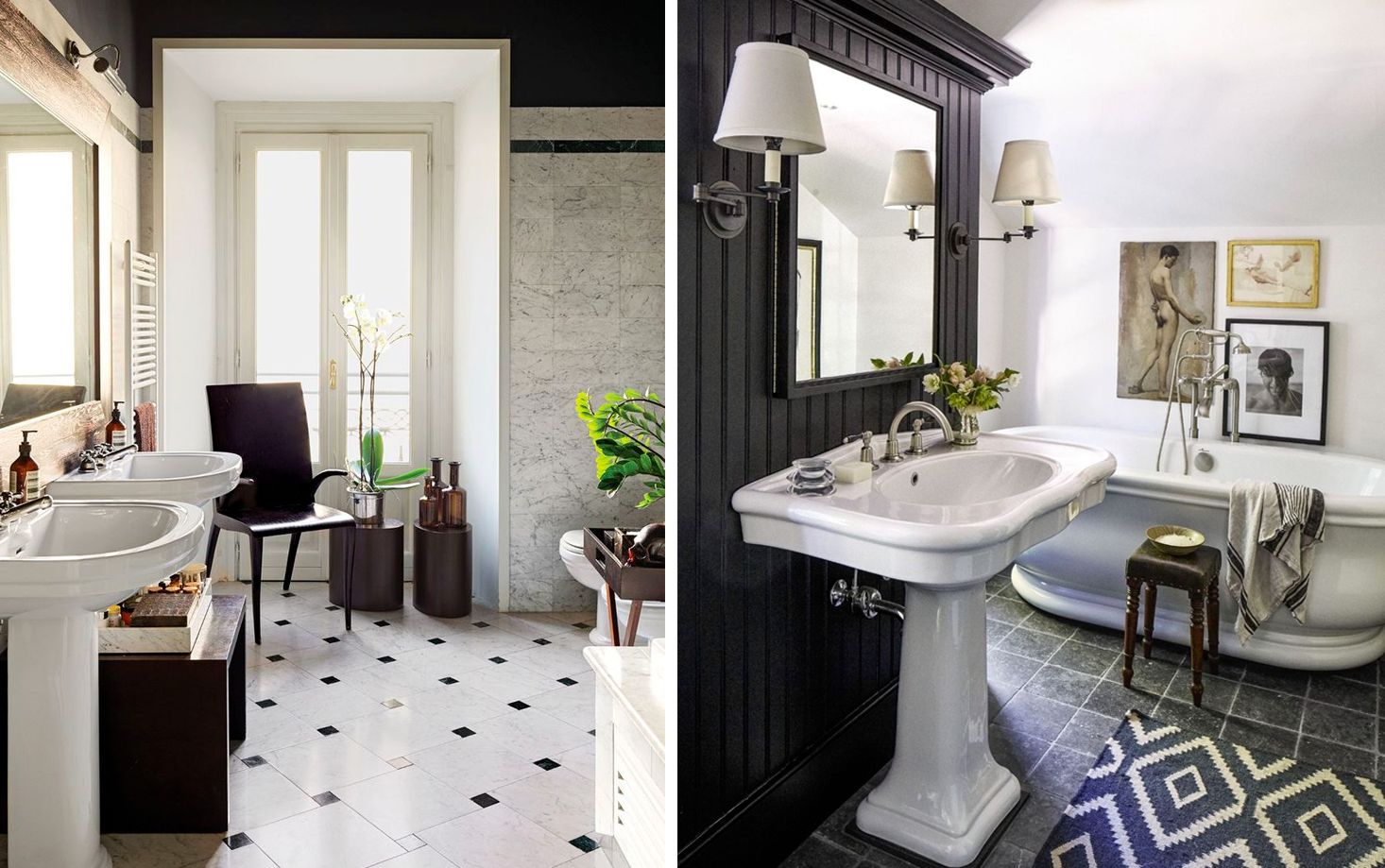 wallpapers What Colors Go With Black And White Tile Bathroom 15 black and white bathroom ideas